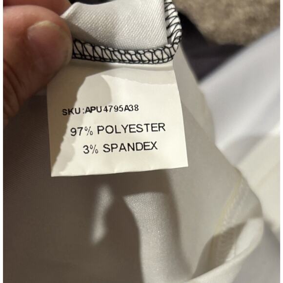 Chicme Faith Blouse Blue And White Size 3x New - Picture 4 of 6